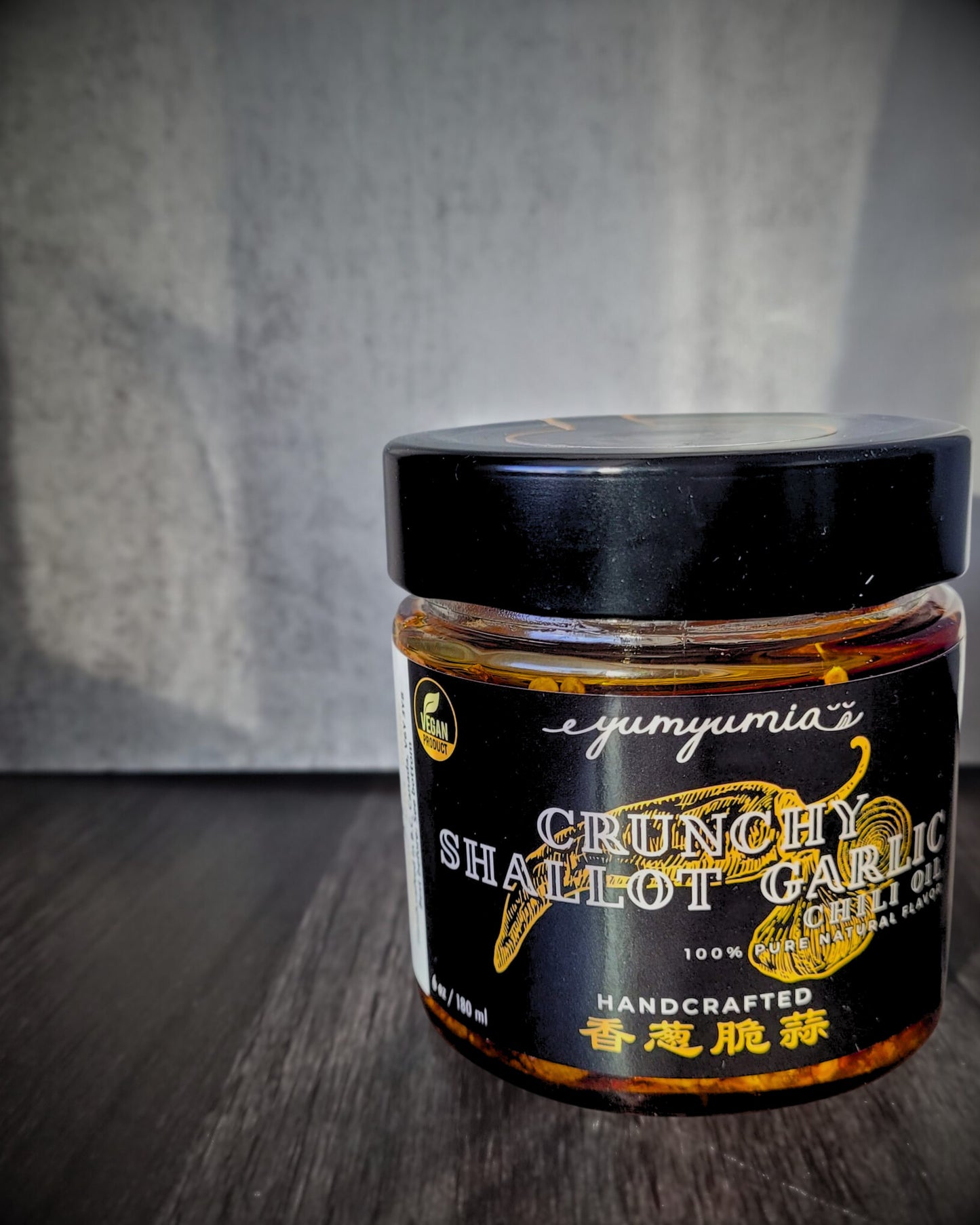 Crunchy Shallot Garlic Chili Oil (100%Vegan)