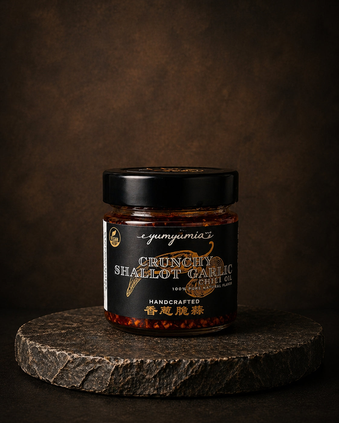 Crunchy Shallot Garlic Chili Oil (100%Vegan)